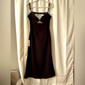 Bardot black midi dress